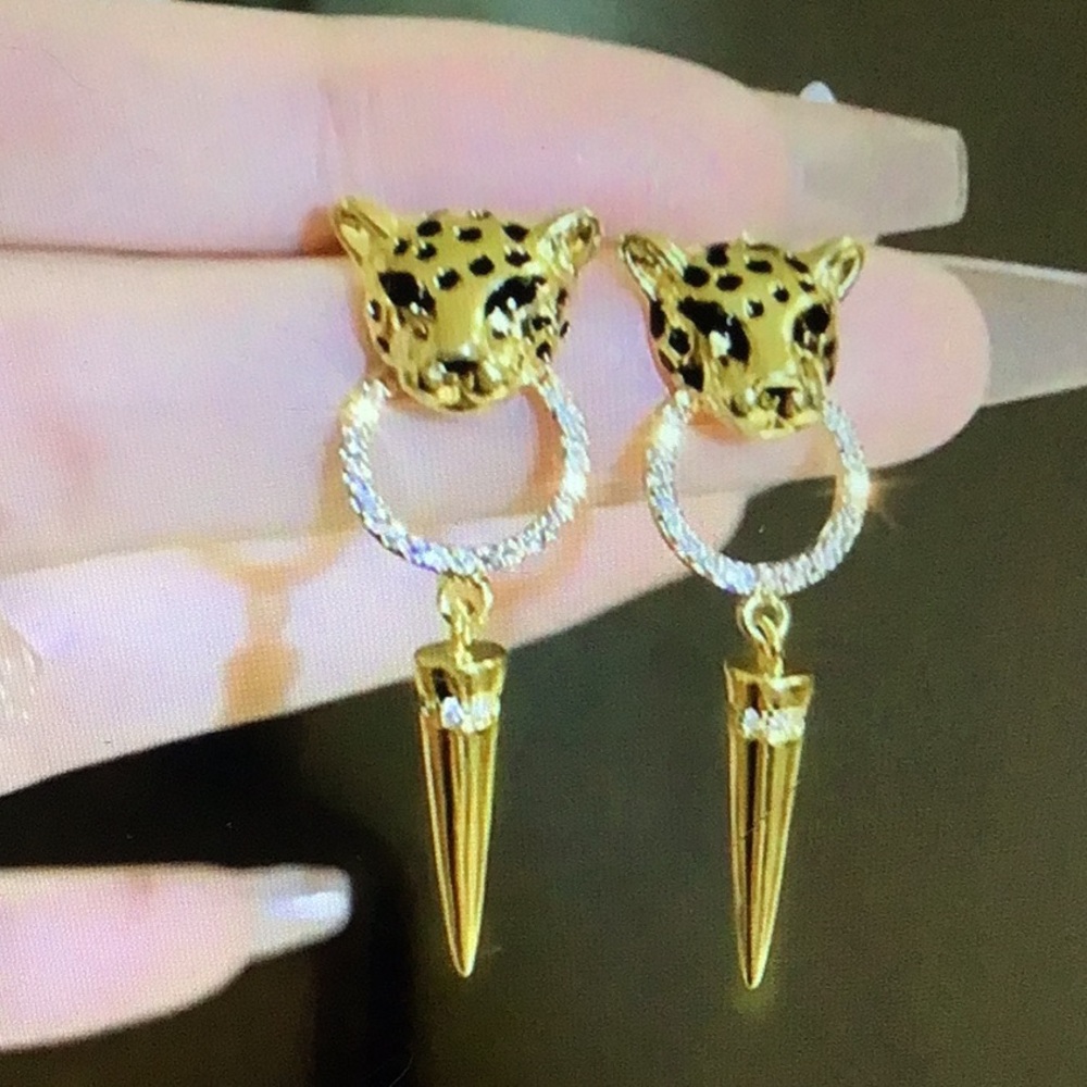 Leopard Punk Earrings